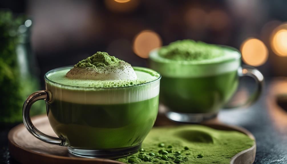 green tea latte trend